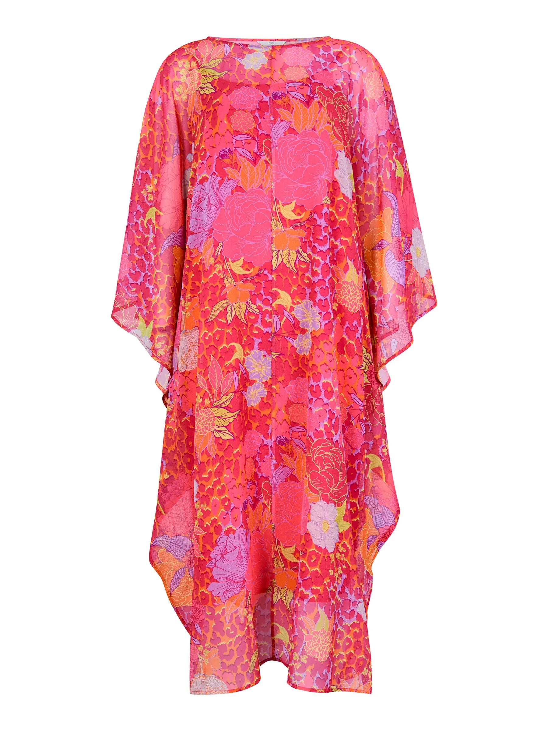 GWD Diane Floral Kaftan Style Midi Dress sold by George W. Davies product image thumbnail 3