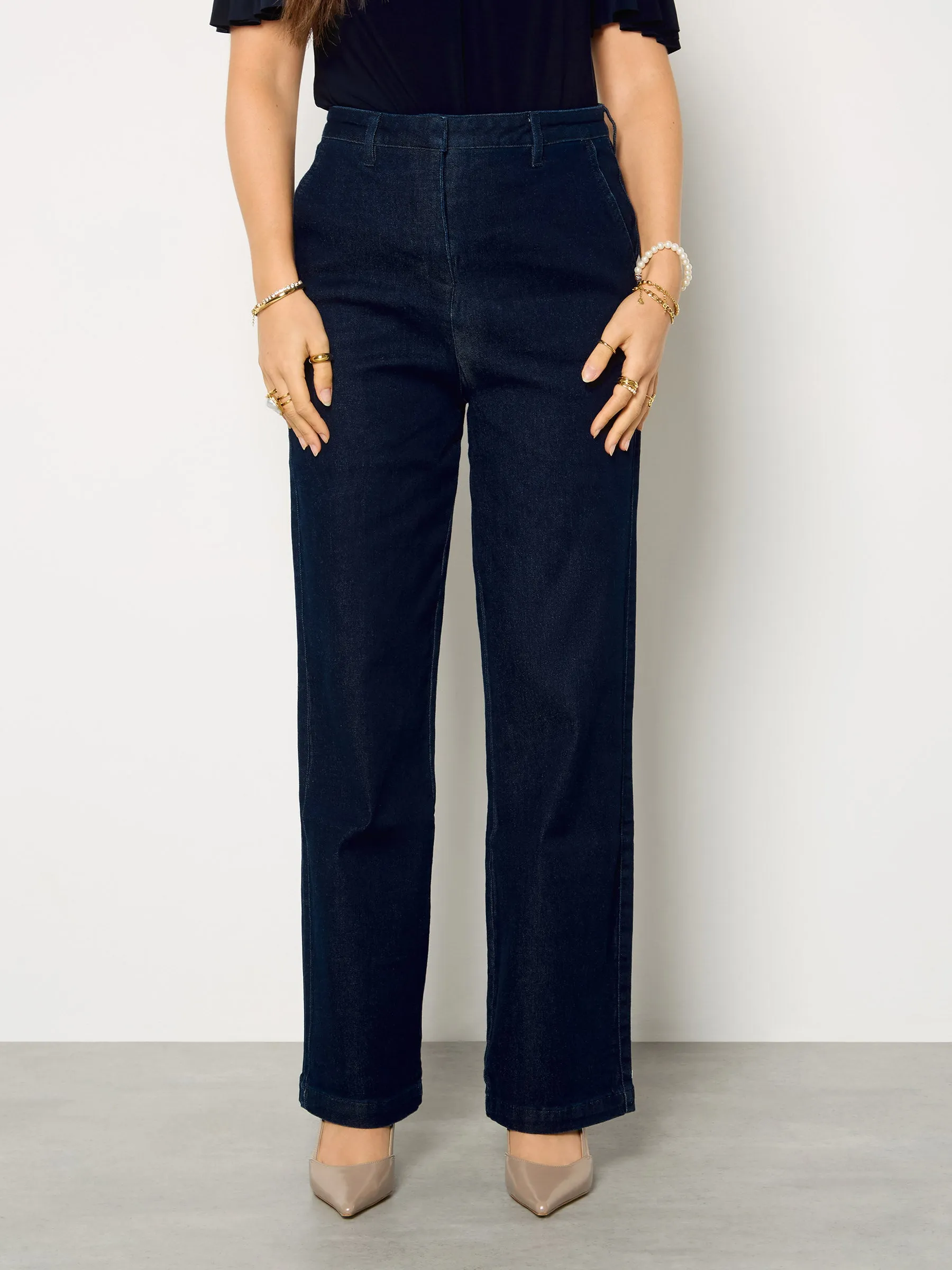 GWD Dixie Dark Indigo Straight Leg Denim Jean sold by George W. Davies product image thumbnail 2