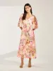 GWD Delphine Floral Print Midi Dress sold by George W. Davies
