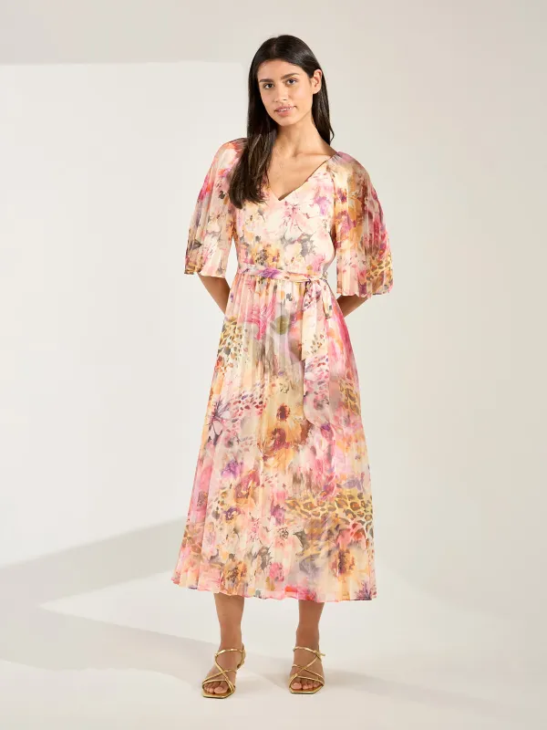 GWD Delphine Floral Print Midi Dress sold by George W. Davies