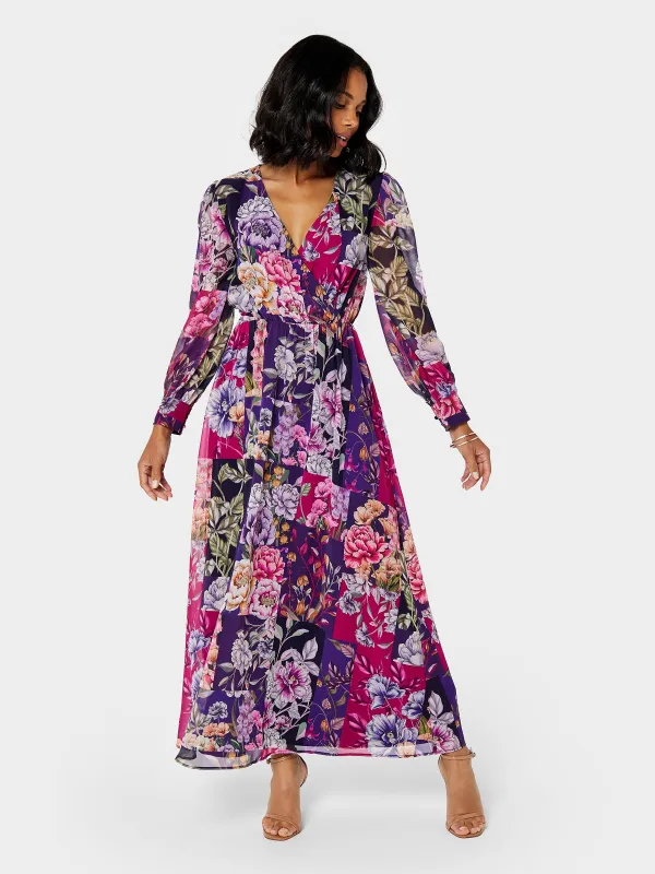 GWD Winney Floral Print Maxi Dress sold by George W. Davies