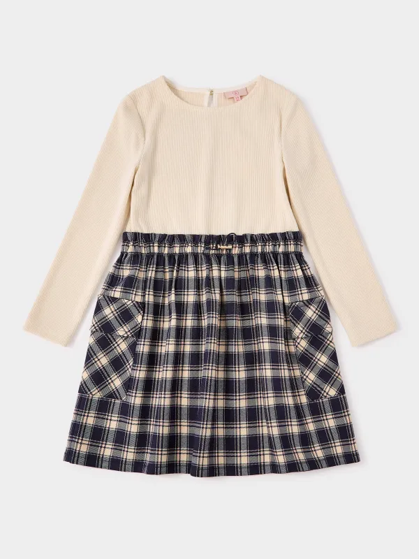 GWD Mellie 2-in-1 Dress with Check Skirt and Knit Top sold by George W. Davies