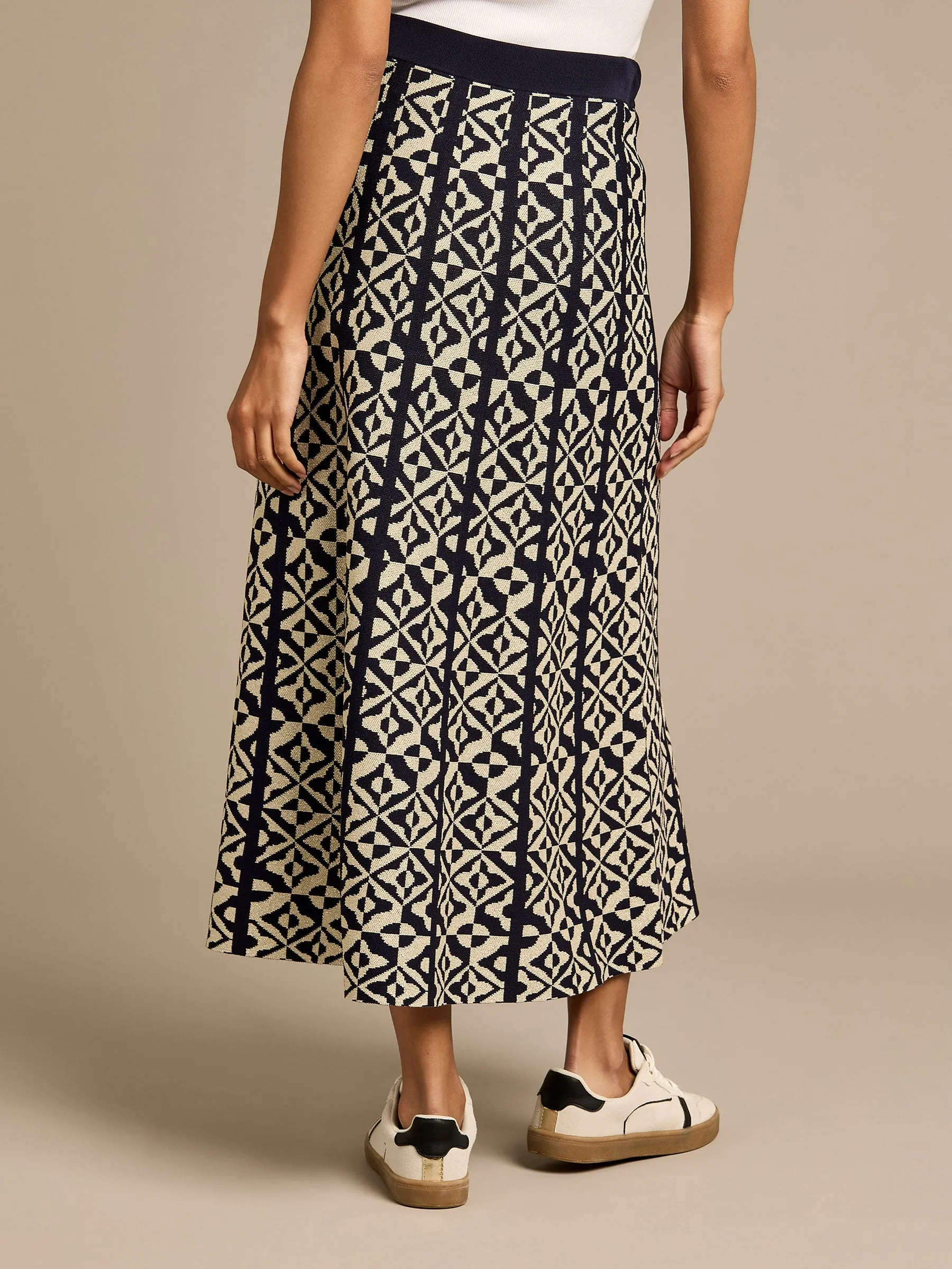 GWD Cate Knitted Geometric Maxi Skirt sold by George W. Davies product image thumbnail 5