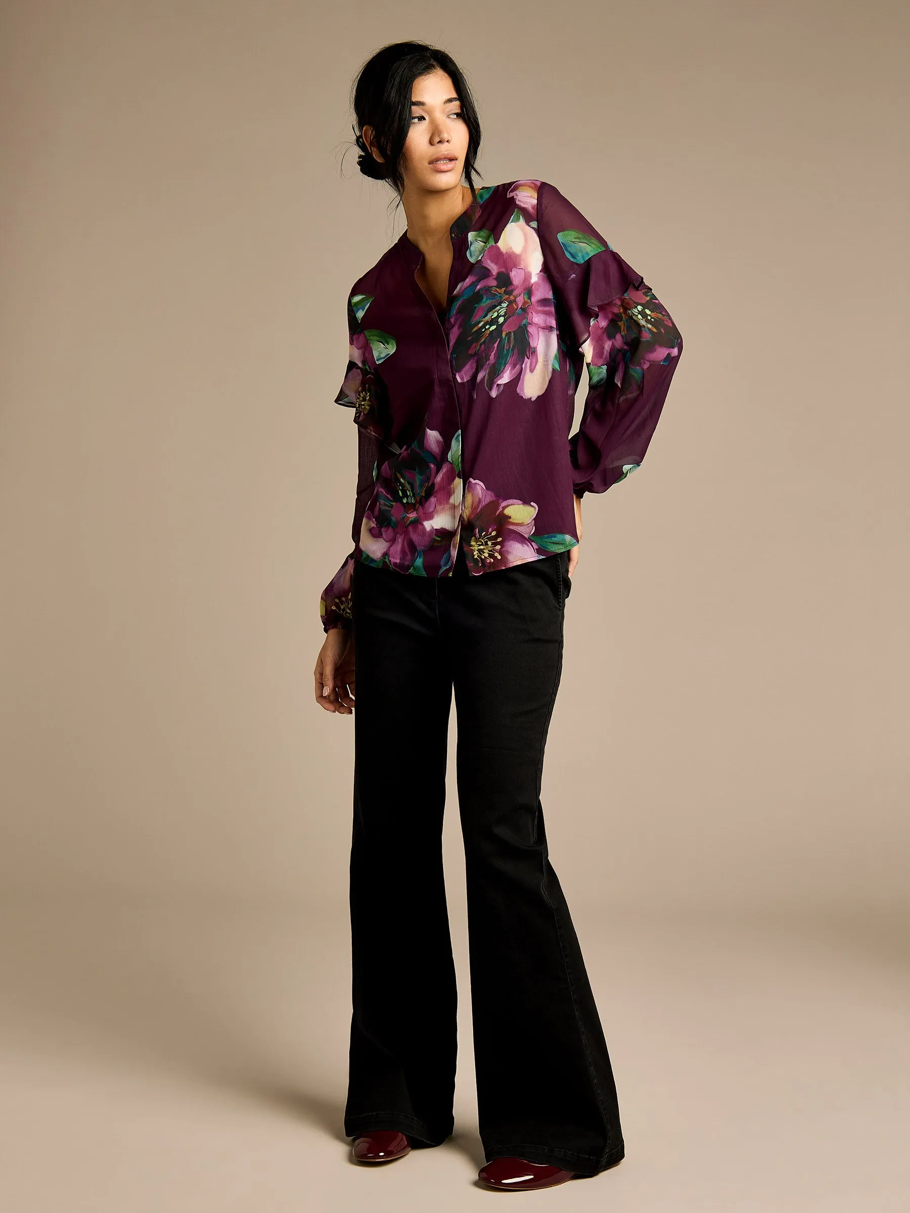 GWD Odette Printed Floral Blouse sold by George W. Davies product image thumbnail 5