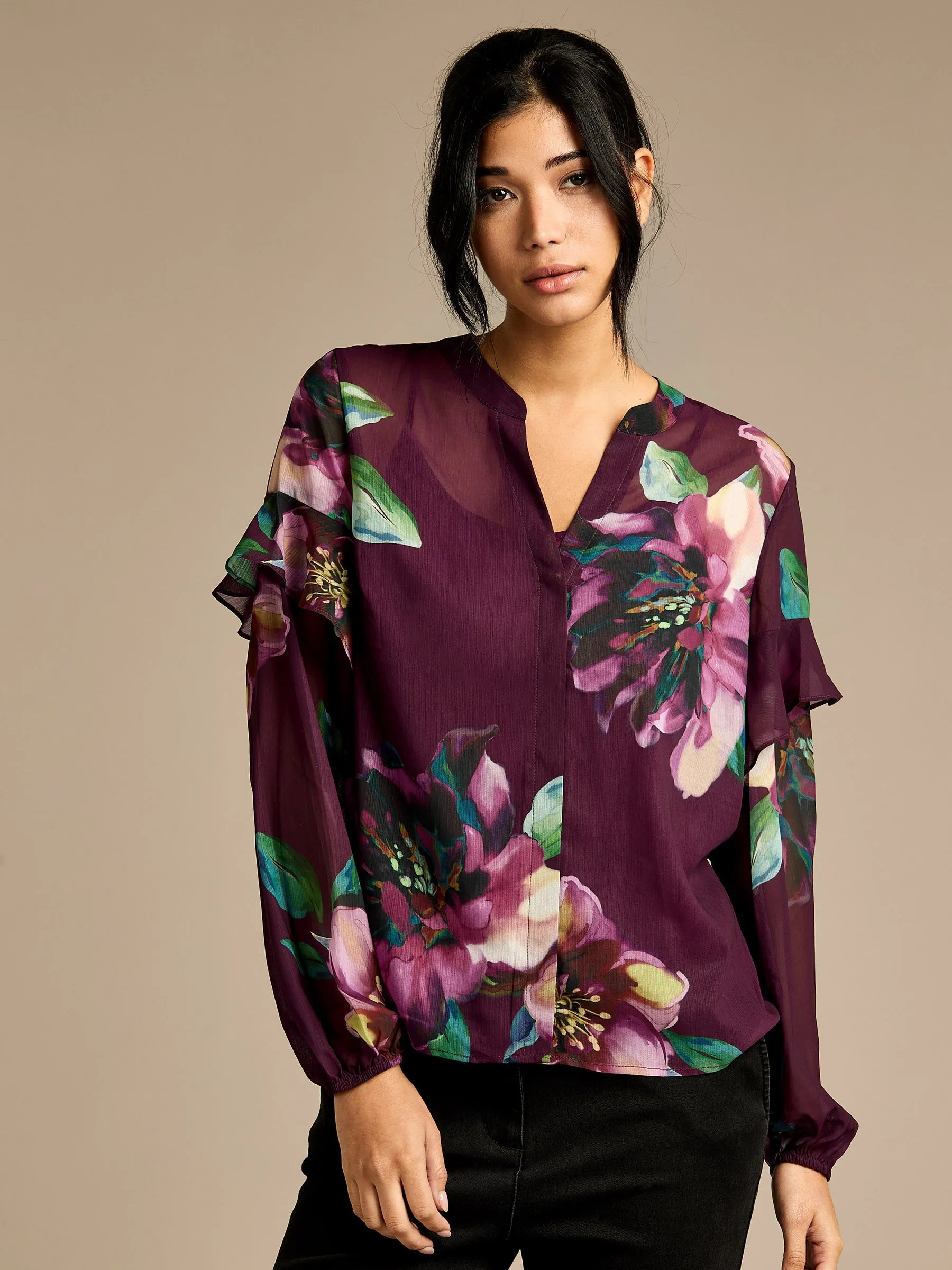 GWD Odette Printed Floral Blouse sold by George W. Davies product image thumbnail 3