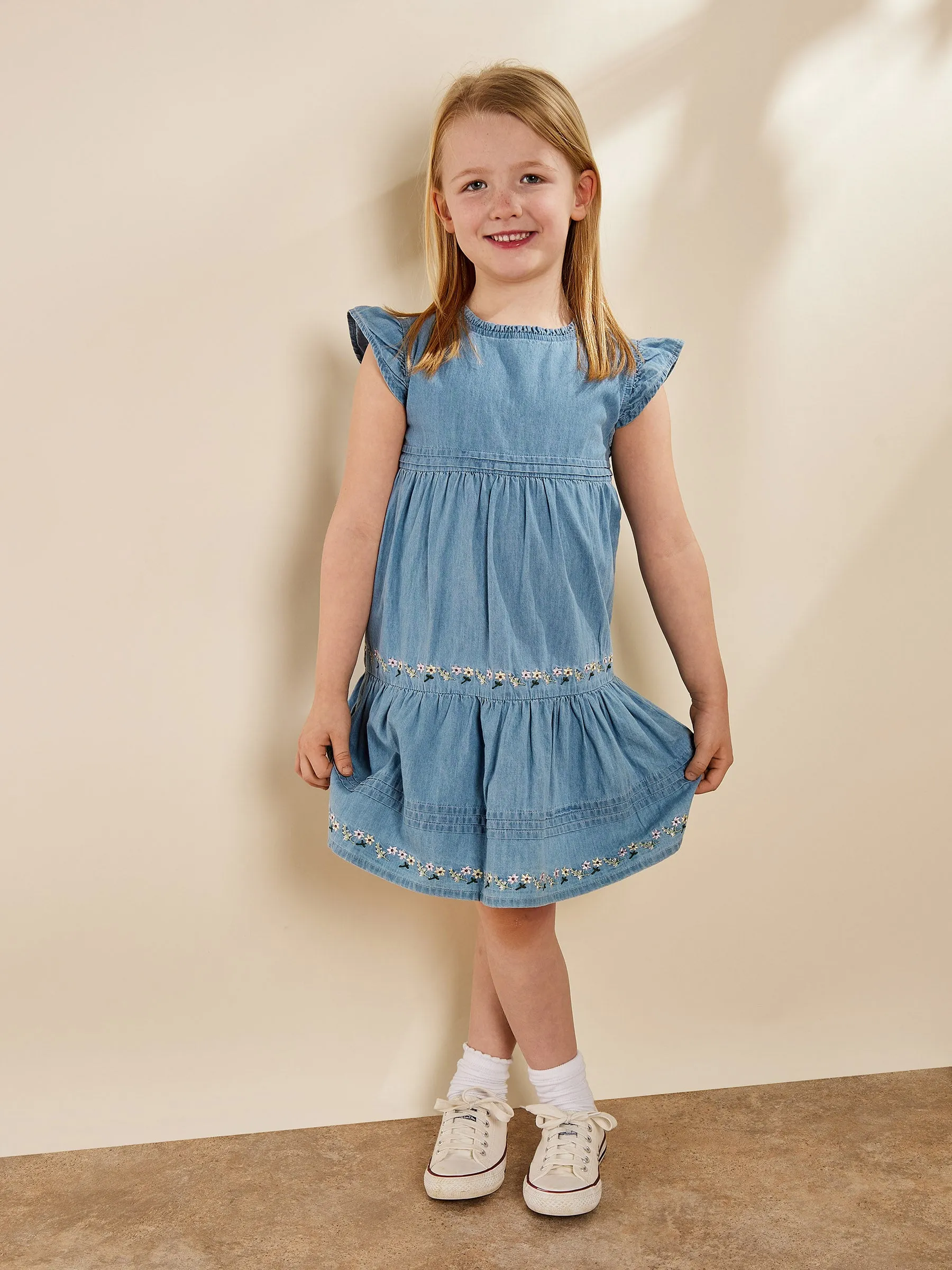 GWD Florence Embroidered Dress sold by George W. Davies