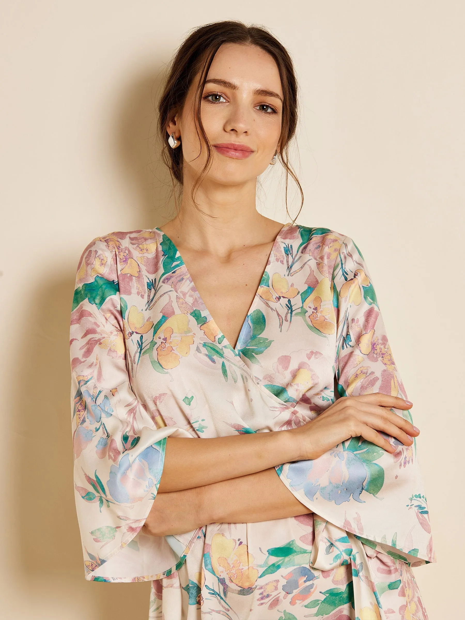 GWD Julia Satin Printed Midi Dress sold by George W. Davies product image thumbnail 2