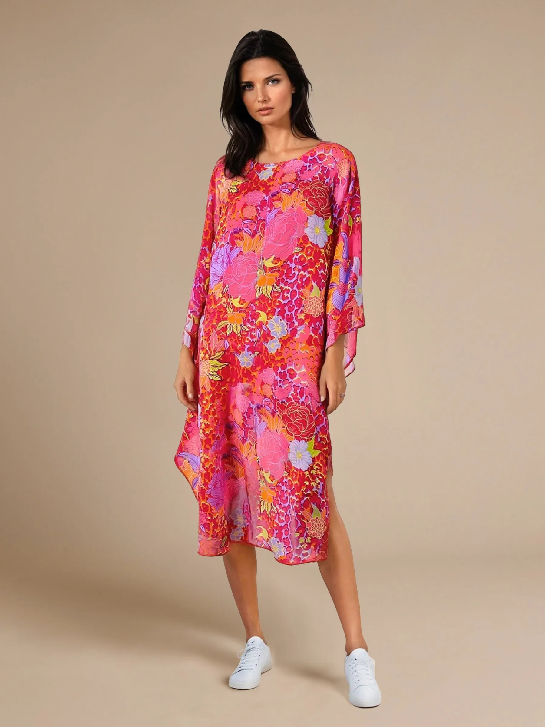 GWD Diane Floral Kaftan Style Midi Dress sold by George W. Davies product image thumbnail 2