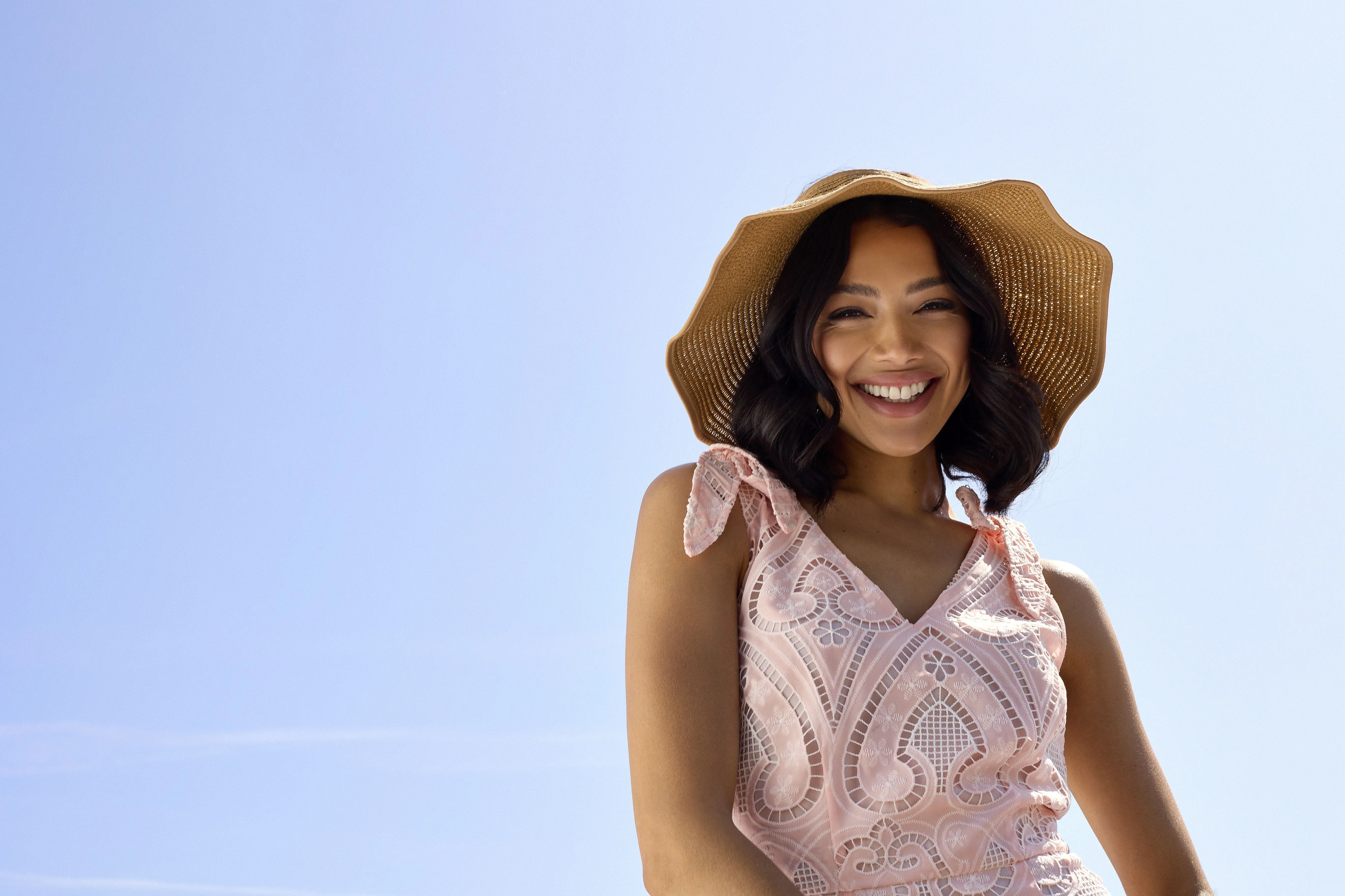 GWD Doris Pink Lace Midi Dress sold by George W. Davies product image thumbnail 5