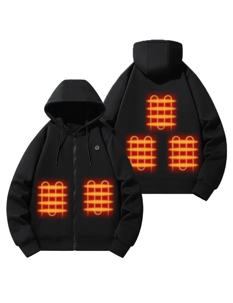 Unisex Heated Fleece Hoodie sold by Evofash product image thumbnail 2