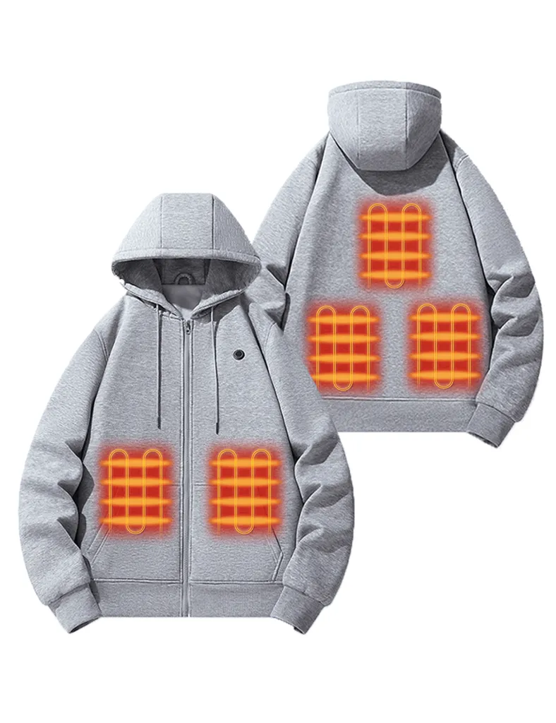 Unisex Heated Fleece Hoodie sold by Evofash product image thumbnail 2