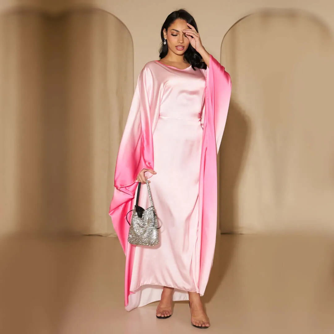 Printed Bodycon Part Butterfly Abaya sold by Evofash product image thumbnail 4