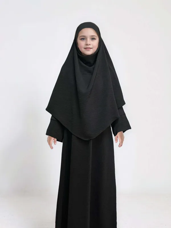 Evofash 2pcs Outfits Girls Abaya With Hijab sold by Evofash