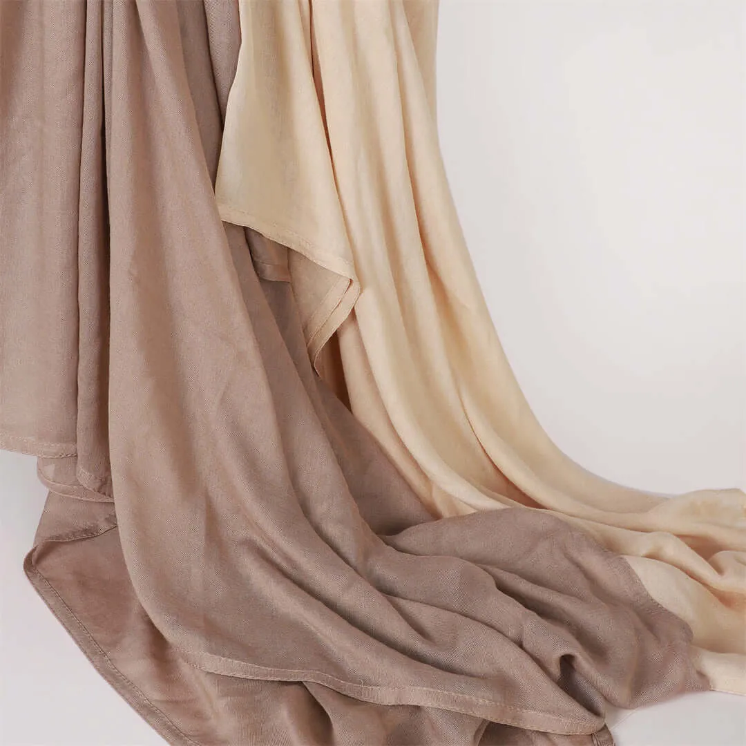 Cotton Hemp Wide Edge Modal Monochrome Hijab sold by Evofash product image thumbnail 5