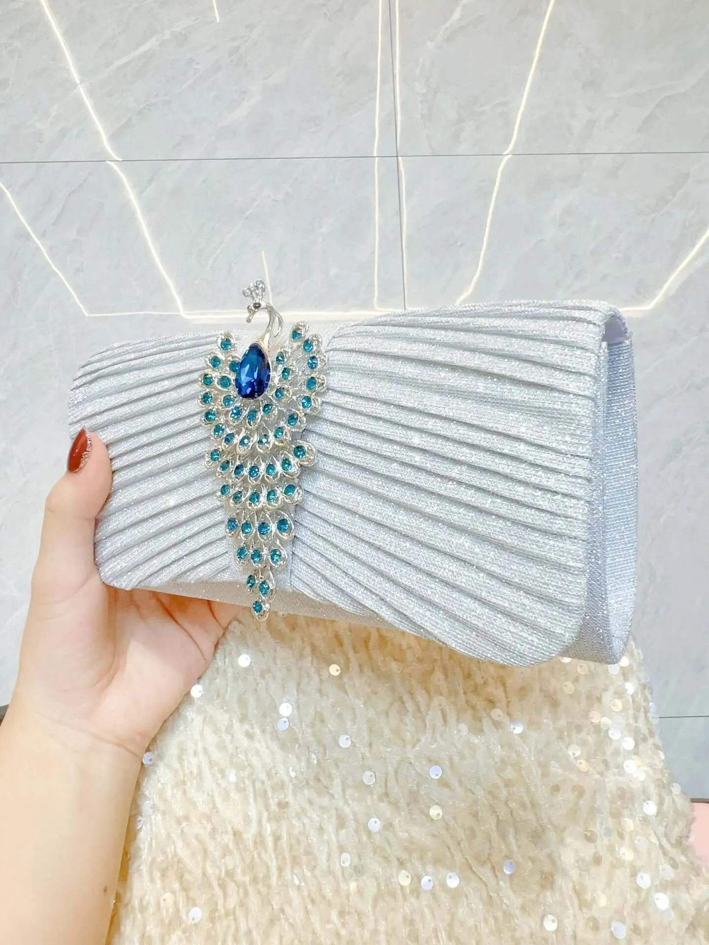 Gem Peacock Handbag sold by Evofash product image thumbnail 2