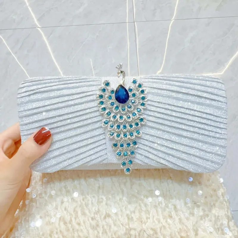 Gem Peacock Handbag sold by Evofash