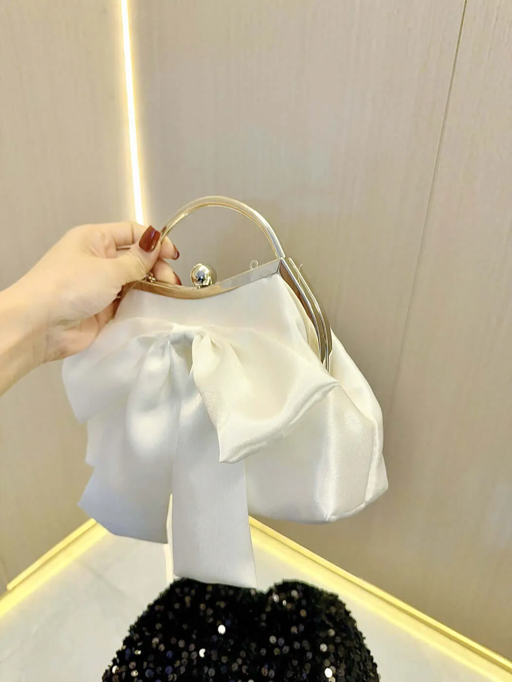 Evening Soft Satin Handbag sold by Evofash product image thumbnail 3
