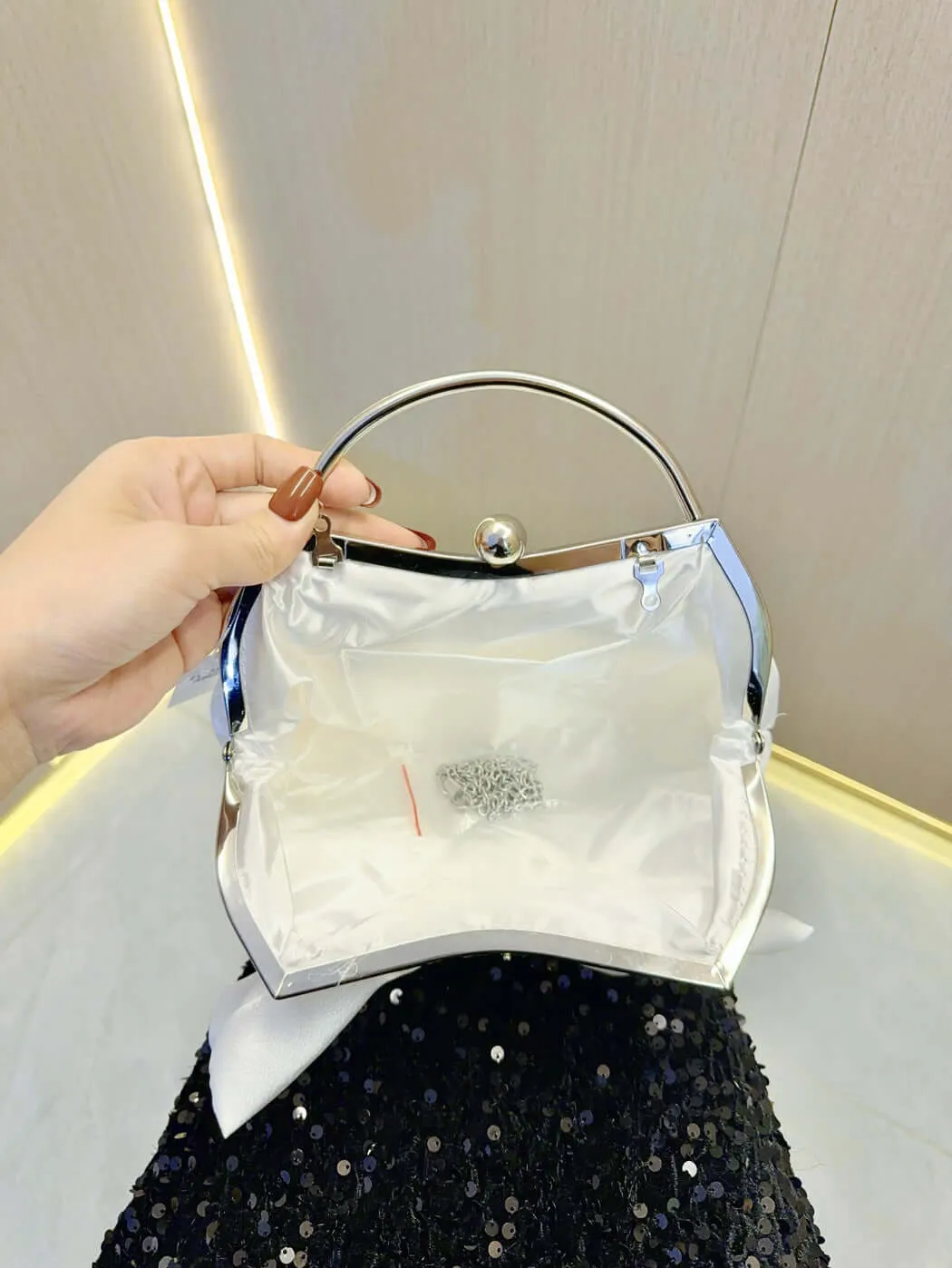 Evening Soft Satin Handbag sold by Evofash product image thumbnail 2