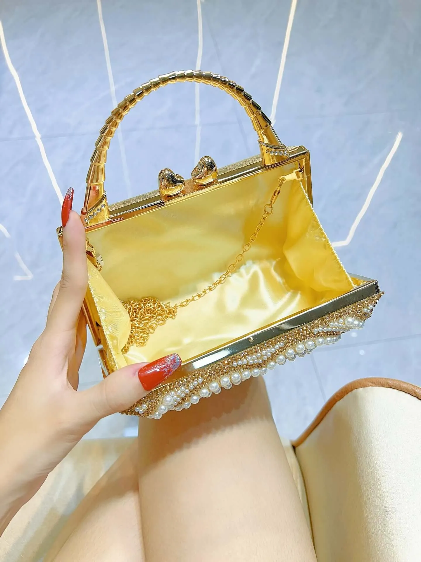Pearl Love Handbag sold by Evofash product image thumbnail 3