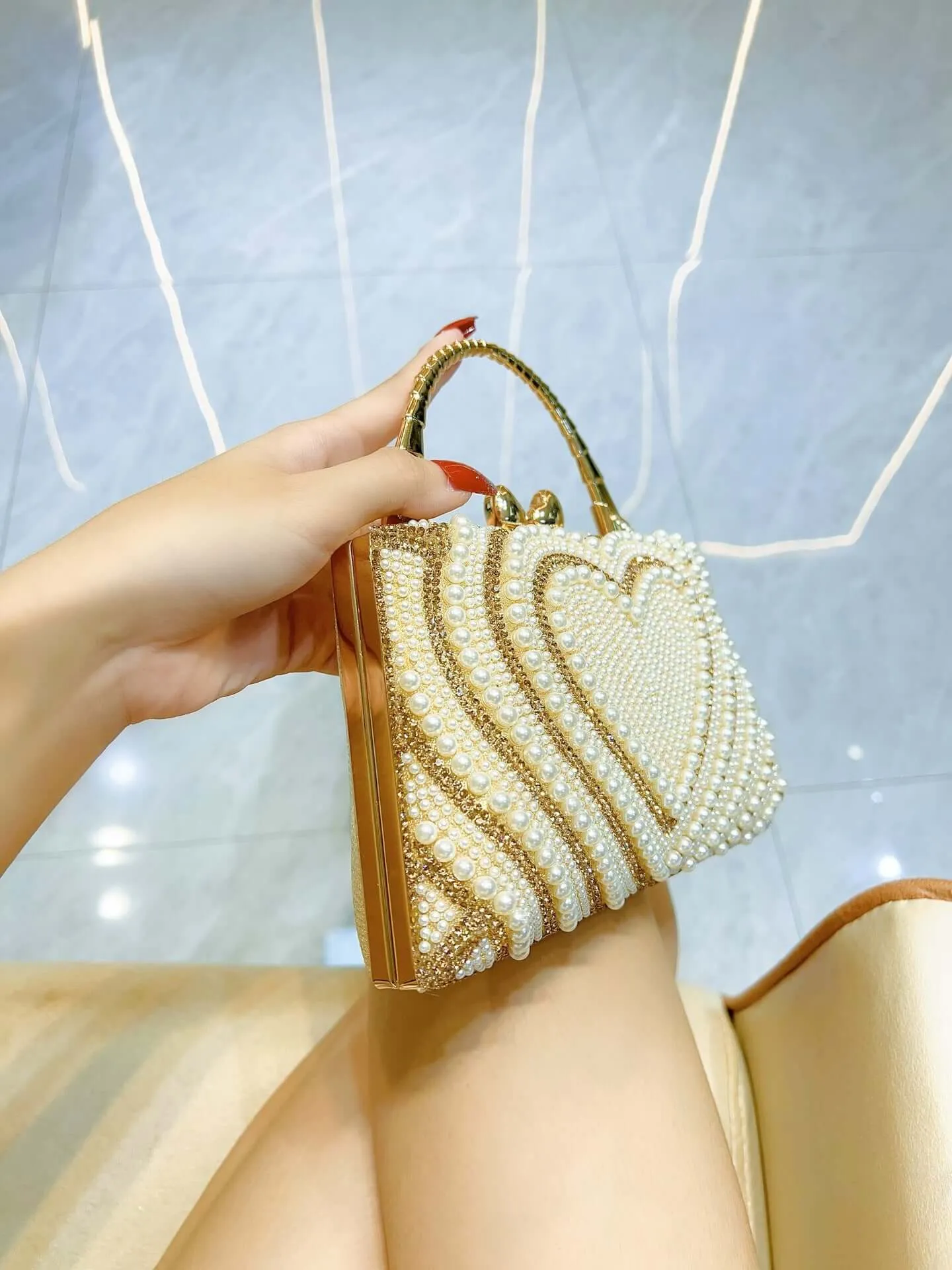 Pearl Love Handbag sold by Evofash product image thumbnail 5