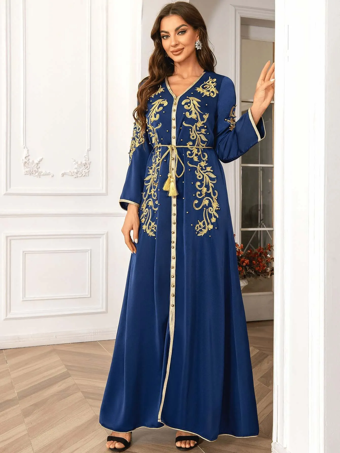 Rhinestones Dresses Kaftan sold by Evofash product image thumbnail 3