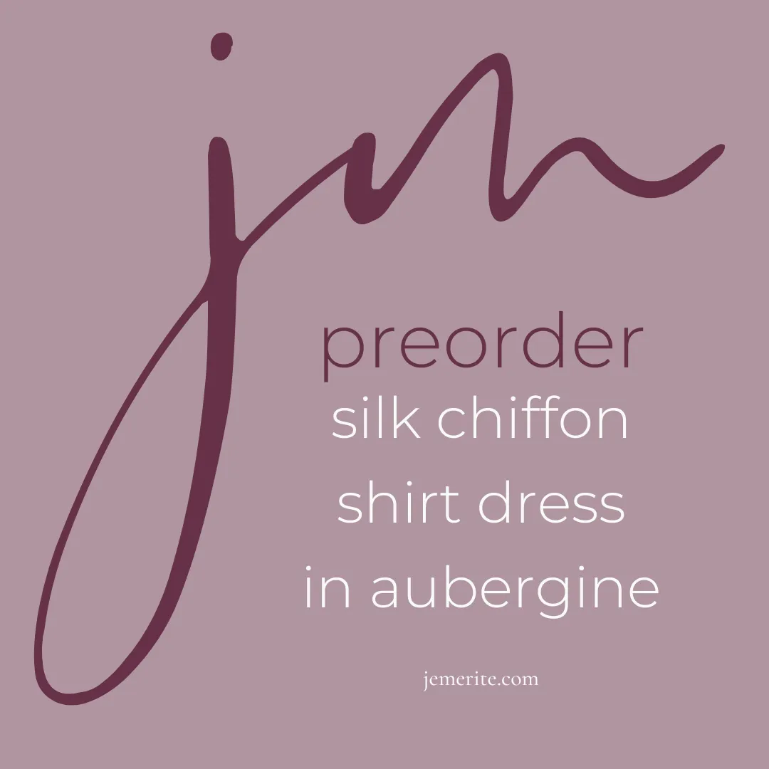 donna silk chiffon shirt dress in aubergine sold by Je Mérite product image thumbnail 2