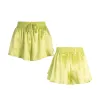 lola silk camisole and short set in citron sold by Je Mérite