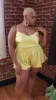 lola silk camisole and short set in citron sold by Je Mérite
