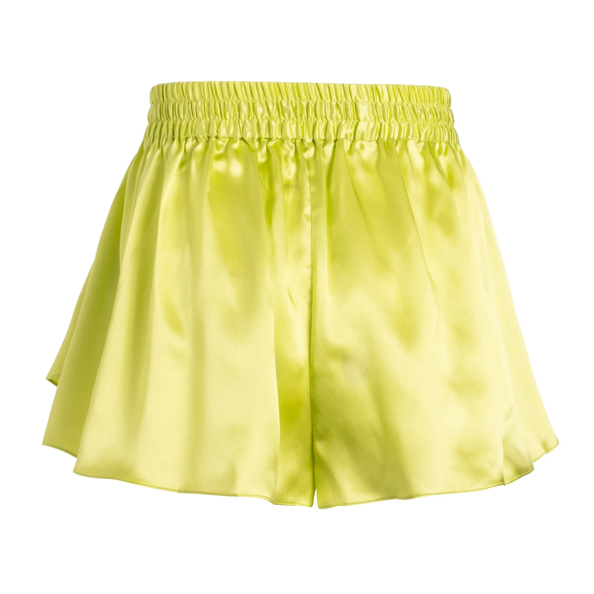 lola silk short in citron sold by Je Mérite product image thumbnail 3