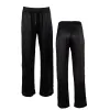 lola cropped silk sleep shirt and tuxedo bermuda short in noire sold by Je Mérite