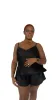 lola silk camisole and short set in noire sold by Je Mérite