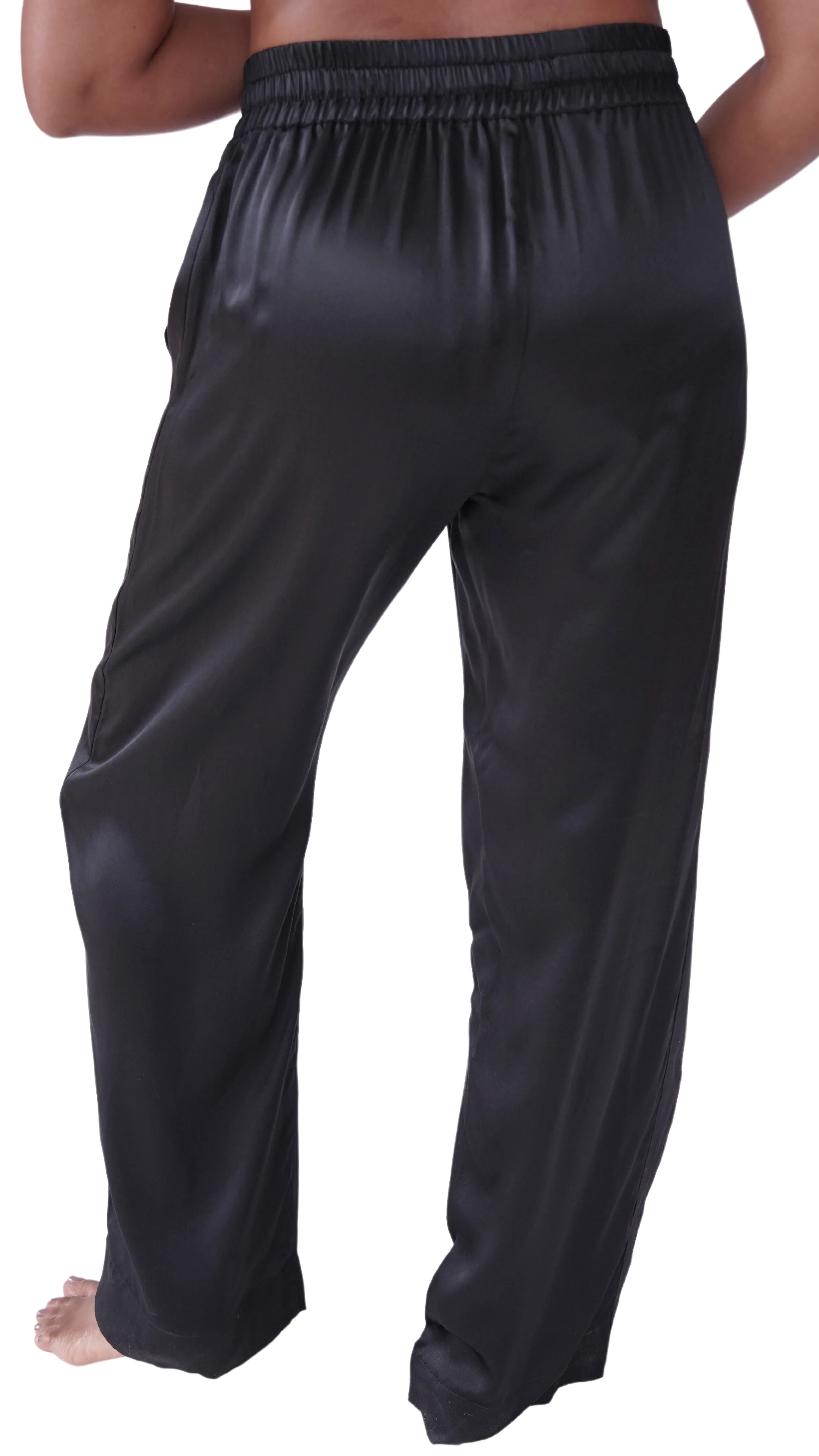 lola silk tuxedo pant in noire sold by Je Mérite product image thumbnail 4