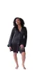 lola silk shirt dress in noire sold by Je Mérite