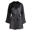 lola silk shirt dress in noire sold by Je Mérite
