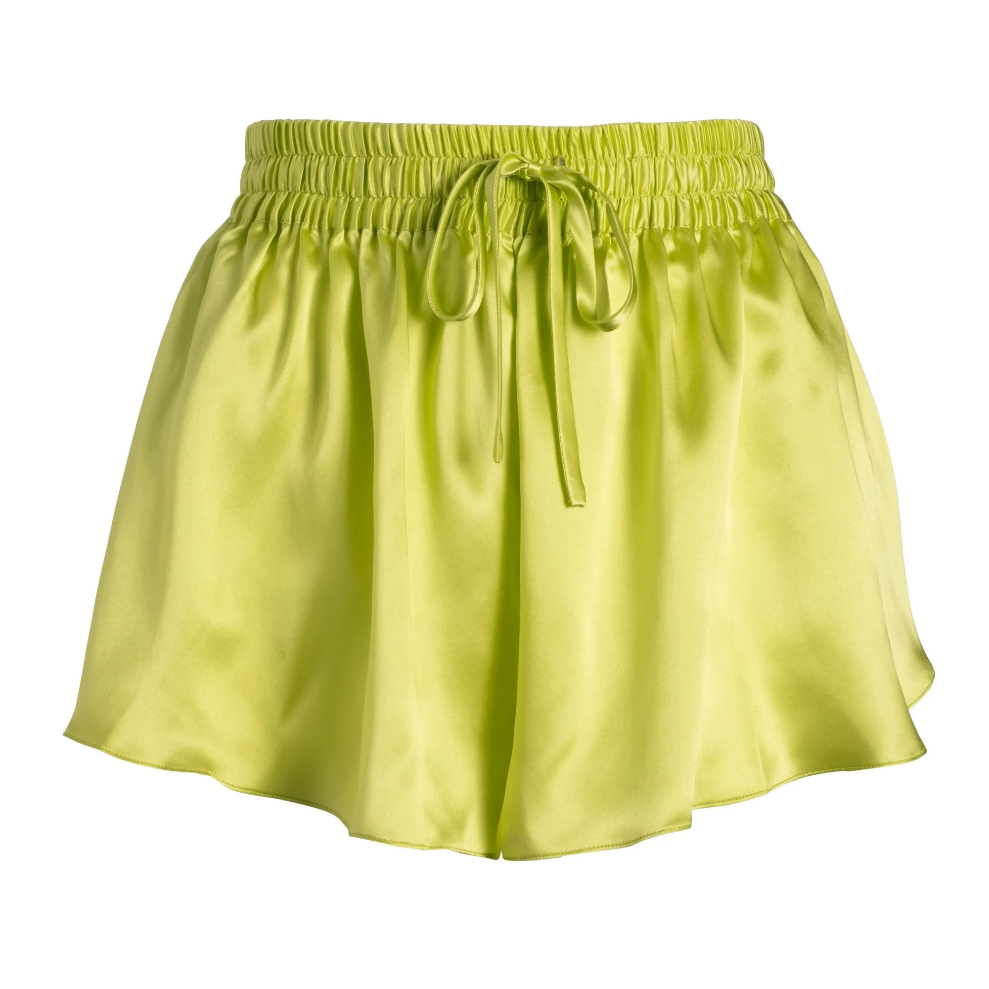 lola silk short in citron sold by Je Mérite product image thumbnail 2