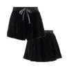 JOSEPHINE VELVET CAMISOLE & SHORT SET IN NOIRE - MADE TO ORDER sold by Je Mérite