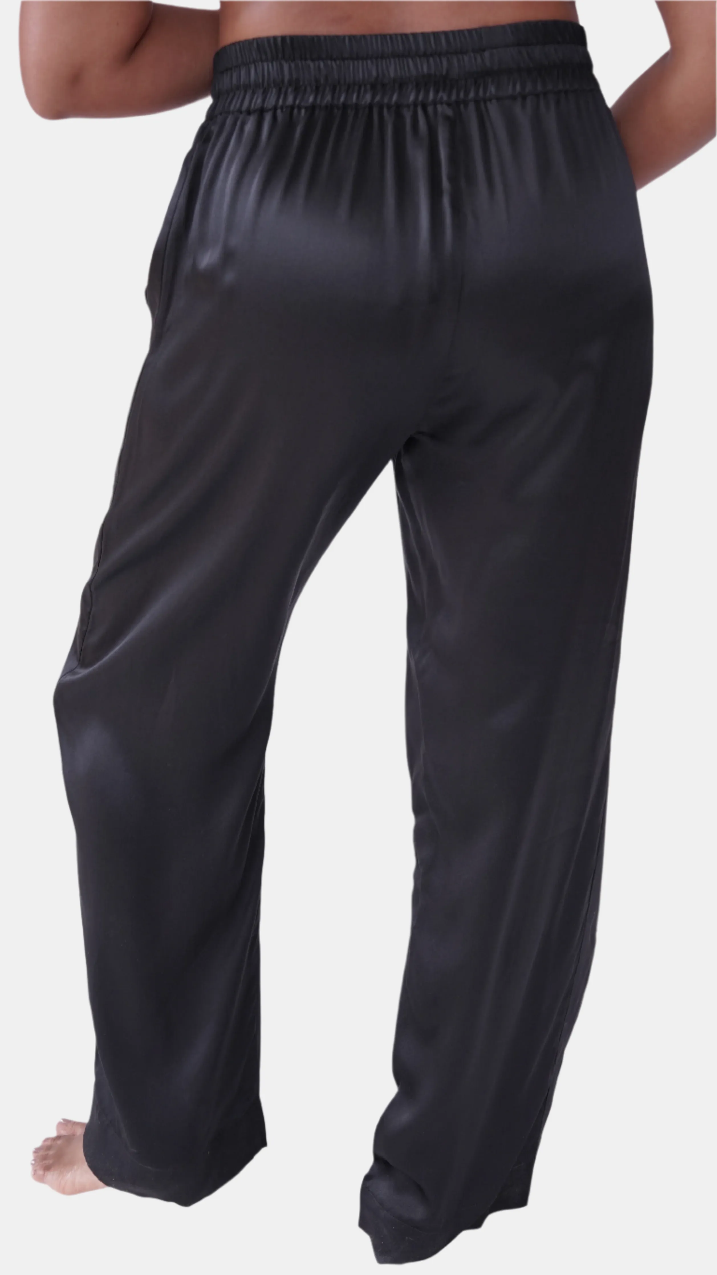 lola silk tuxedo pant in noire sold by Je Mérite product image thumbnail 5