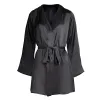 lola silk shirt dress & short in noire sold by Je Mérite