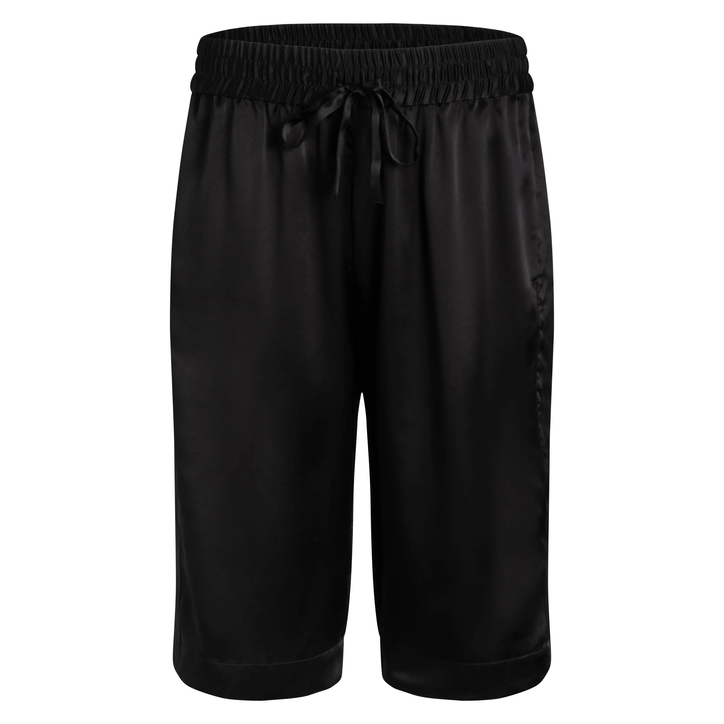 lola silk tuxedo bermuda short in noire sold by Je Mérite product image thumbnail 2