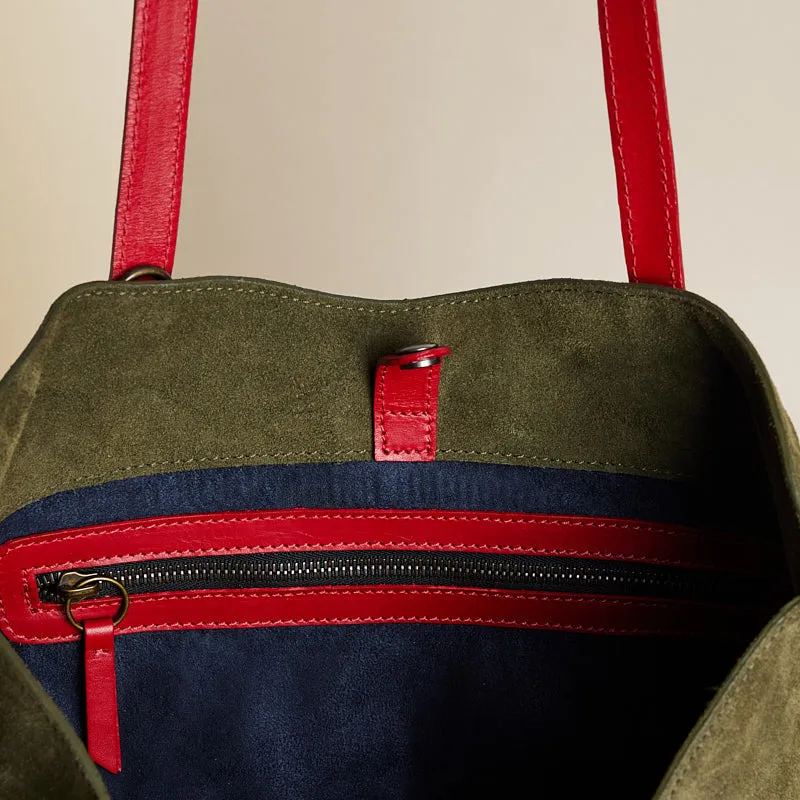 Jack - Suede Olive with Red sold by Parker Thatch product image thumbnail 5