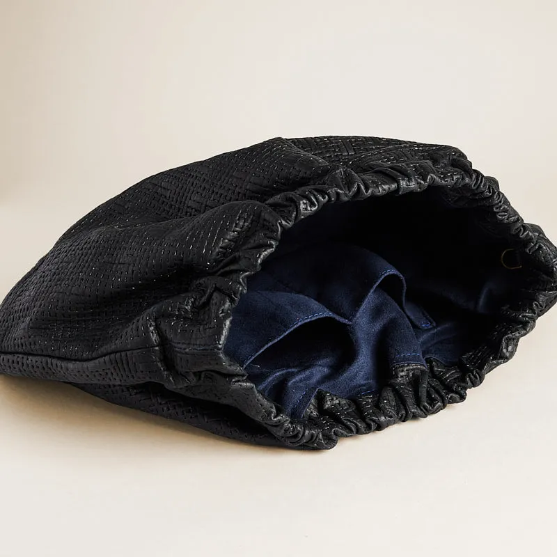 Mochi - Leather Black Basketweave sold by Parker Thatch product image thumbnail 2