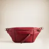 Cross Your Heart Sling - Leather Crimson Red Basketweave sold by Parker Thatch