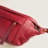 Cross Your Heart Sling - Leather Crimson Red Basketweave sold by Parker Thatch