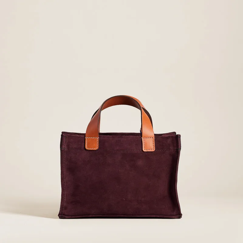 Micro Mimi - Suede Oxblood Burgundy sold by Parker Thatch