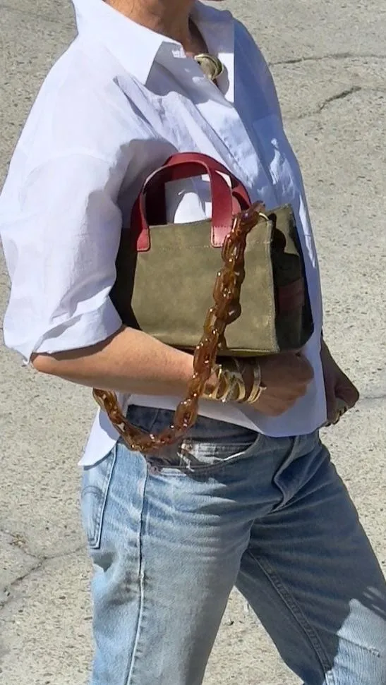 Micro Mimi - Suede Olive sold by Parker Thatch product image thumbnail 4