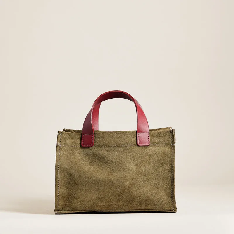 Micro Mimi - Suede Olive sold by Parker Thatch