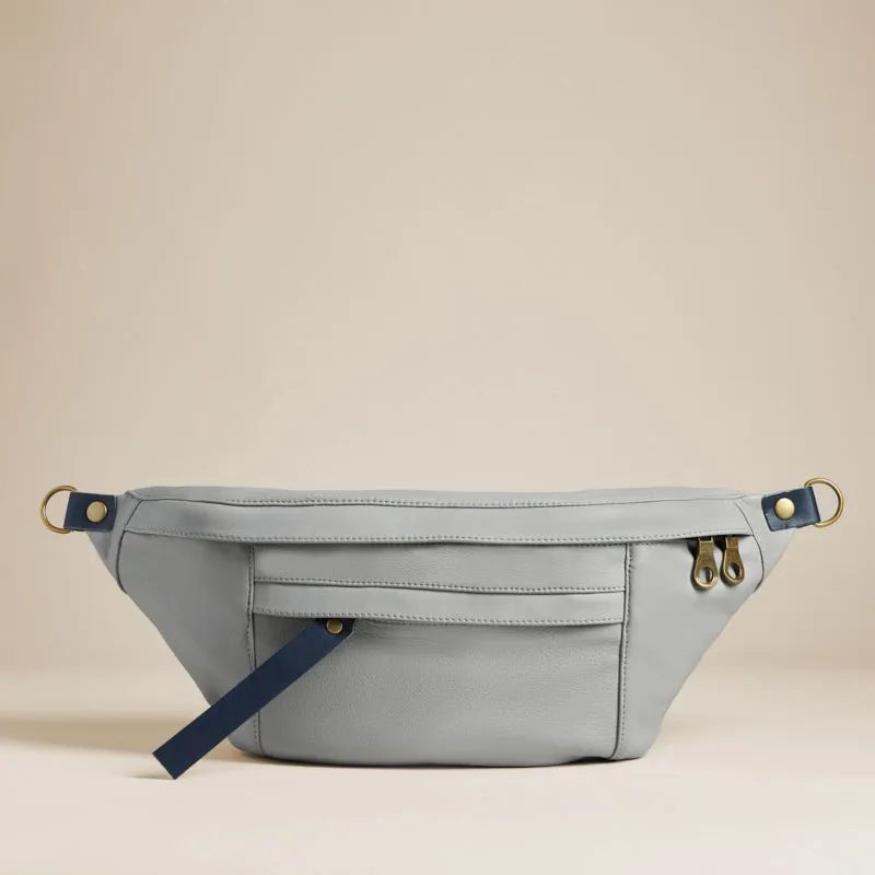 Cross Your Heart Sling - Leather Grey sold by Parker Thatch