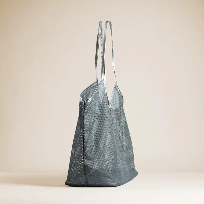 The Tokyo Shopper - Grey/Silver sold by Parker Thatch product image thumbnail 2