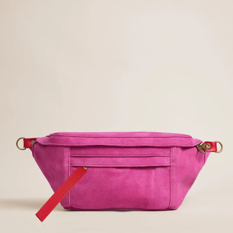 Cross Your Heart Sling - Suede Pink sold by Parker Thatch