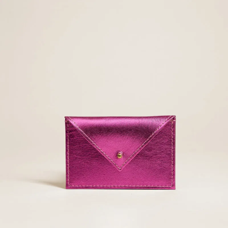 Small Envelope Pouch - Metallic Hot Pink sold by Parker Thatch